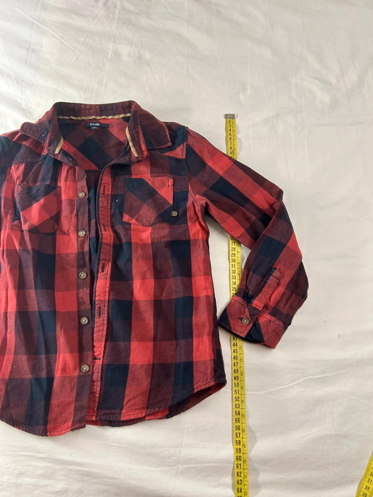 Camisa xadrez preto vermelho kiabi – photo 4